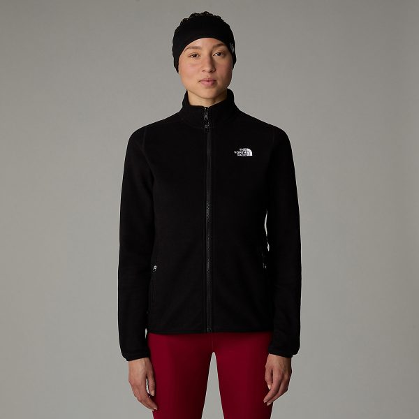 THE NORTH FACE - פליס נשים עם רוכסן 100 GLACIER – TA855O4H0 – tnf-black-npf – 1