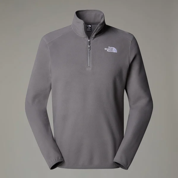 THE NORTH FACE - פליס גברים עם רוכסן קצר 1/4 100 GLACIER – TA855W0UZ – smoked-pearl – 2