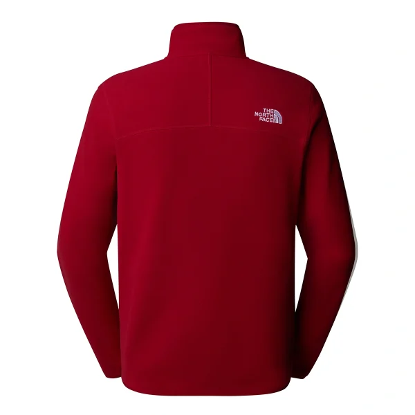 THE NORTH FACE - פליס גברים עם רוכסן קצר 1/4 100 GLACIER – TA855W3RO – garnet-red – 1