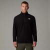 THE NORTH FACE - פליס גברים עם רוכסן קצר 1/4 100 GLACIER – TA855W4H0 – tnf-black-npf – 1