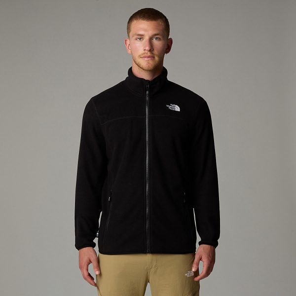 THE NORTH FACE - פליס גברים עם רוכסן מלא 100 GLACIER – TA855X4H0 – tnf-black-npf – 1