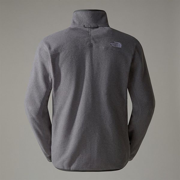 THE NORTH FACE - פליס גברים עם רוכסן מלא 100 GLACIER – TA855X4HJ – tnf-medium-grey-heather-npf – 8