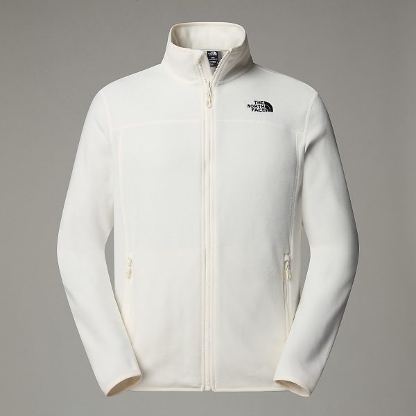 THE NORTH FACE - פליס גברים עם רוכסן מלא 100 GLACIER – TA855XQLI – white-dune – 6