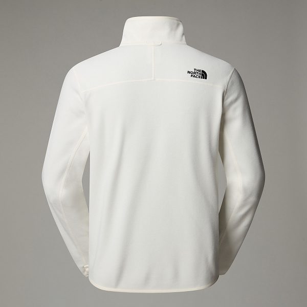 THE NORTH FACE - פליס גברים עם רוכסן מלא 100 GLACIER – TA855XQLI – white-dune – 7