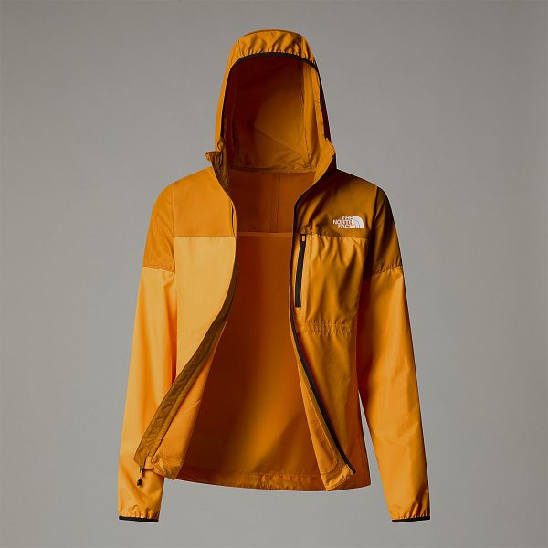 THE NORTH FACE - מעיל רוח נשים HIGHER RUN – TA87205JI – apricot-glaze-iron-citrus – 11