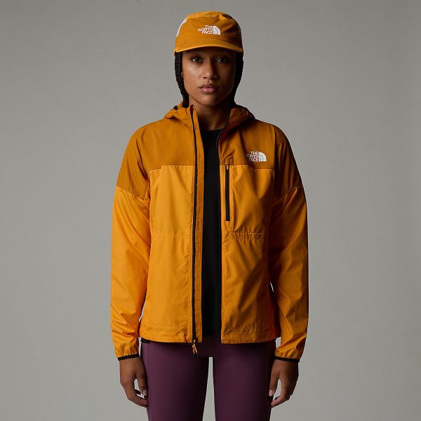 THE NORTH FACE - מעיל רוח נשים HIGHER RUN – TA87205JI – apricot-glaze-iron-citrus – 1