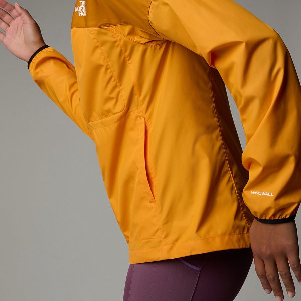 THE NORTH FACE - מעיל רוח נשים HIGHER RUN – TA87205JI – apricot-glaze-iron-citrus – 7