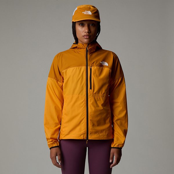 THE NORTH FACE - מעיל רוח נשים HIGHER RUN – TA87205JI – apricot-glaze-iron-citrus – 1