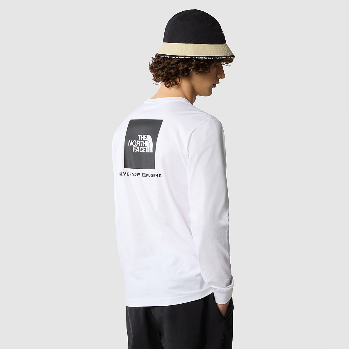 THE NORTH FACE - חולצת טי ארוכה גברים REDBOX – TA87NNFN4 – tnf-white – 2