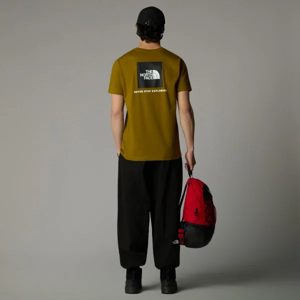 THE NORTH FACE - חולצת טי קצרה גברים REDBOX – TA87NP5HO – moss-green-tnf-black – 2