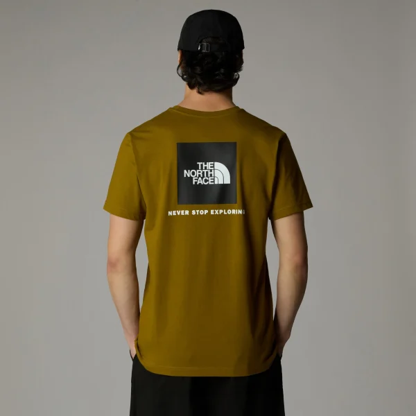 THE NORTH FACE - חולצת טי קצרה גברים REDBOX – TA87NP5HO – moss-green-tnf-black – 1