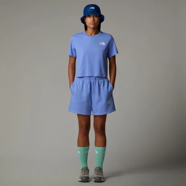 THE NORTH FACE - חולצת טי קצרה נשים CROPPED SIMPLE DOME – TA87U40YI – virtual-blue – 1