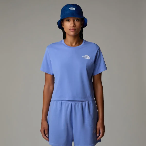 THE NORTH FACE - חולצת טי קצרה נשים CROPPED SIMPLE DOME – TA87U40YI – virtual-blue – 1