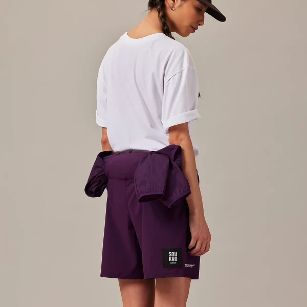 THE NORTH FACE - מכנסי ריצה קצרים יוניסקס THE NORTH FACE X UNDERCOVER SOUKUU TRAIL RUN UTILITY 2-IN-1 – TA87UHWOY – purple-pennant – 3