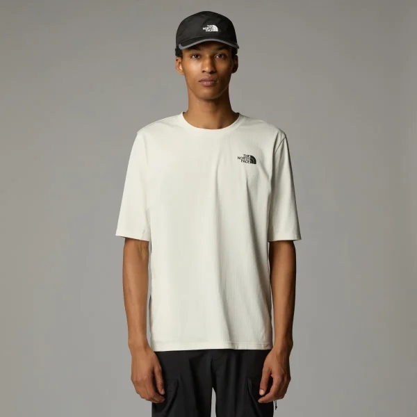 THE NORTH FACE - חולצת טי קצרה גברים LIGHTRANGE PACKABLE – TA883MQLI – white-dune – 1