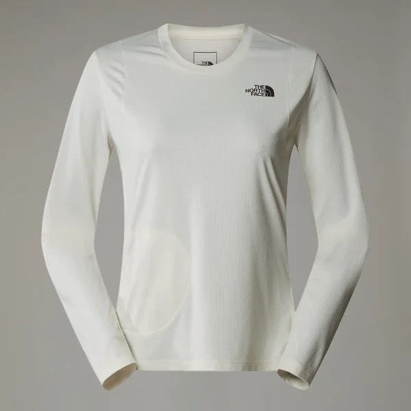 THE NORTH FACE - חולצת טי ארוכה מתקפלת נשים LIGHTRANGE PACKABLE – TA883YQLI – white-dune – 3