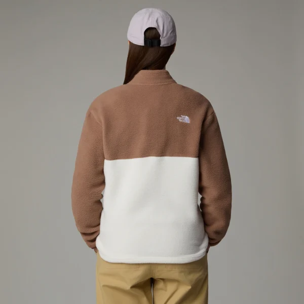 THE NORTH FACE - ג'קט פליס נשים YUMIORI FULL-ZIP – TA88425K9 – white-dune-latte-vibrant-verbena – 2