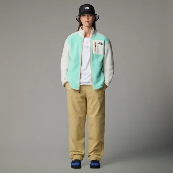 THE NORTH FACE - ג'קט פליס נשים YUMIORI FULL-ZIP – TA8842A0I – bright-foam-white-dune-papaya – 1
