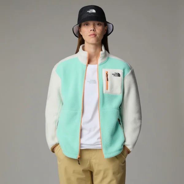 THE NORTH FACE - ג'קט פליס נשים YUMIORI FULL-ZIP – TA8842A0I – bright-foam-white-dune-papaya – 3