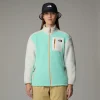 THE NORTH FACE - ג'קט פליס נשים YUMIORI FULL-ZIP – TA8842A0I – bright-foam-white-dune-papaya – 1