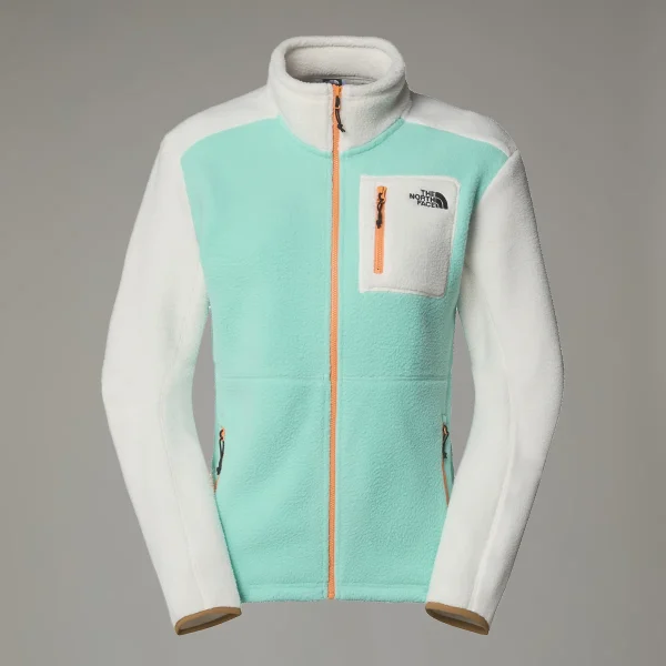 THE NORTH FACE - ג'קט פליס נשים YUMIORI FULL-ZIP – TA8842A0I – bright-foam-white-dune-papaya – 4