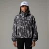 THE NORTH FACE - פליס נשים עם רבע רוכסן Mountain Athletics – TA893H7DI – monument-grey-painted-mountains-print – 1