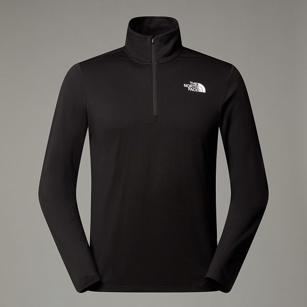 THE NORTH FACE - חולצת טי ארוכה עם רוכסן קצר גברים 24/7 – TA8949JK3 – tnf-black – 4