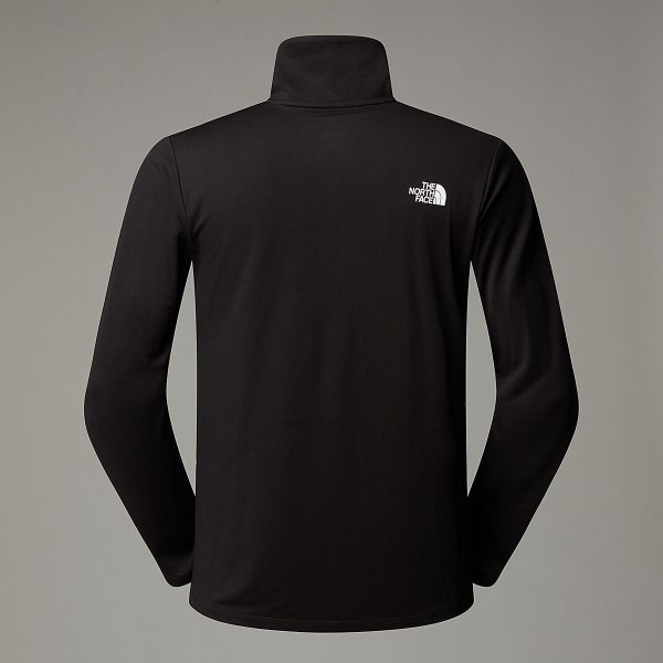 THE NORTH FACE - חולצת טי ארוכה עם רוכסן קצר גברים 24/7 – TA8949JK3 – tnf-black – 5