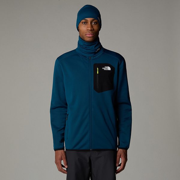 THE NORTH FACE - פליס גברים עם רוכסן מלא Crest – TA897C5LO – midnight-petrol-tnf-black – 1