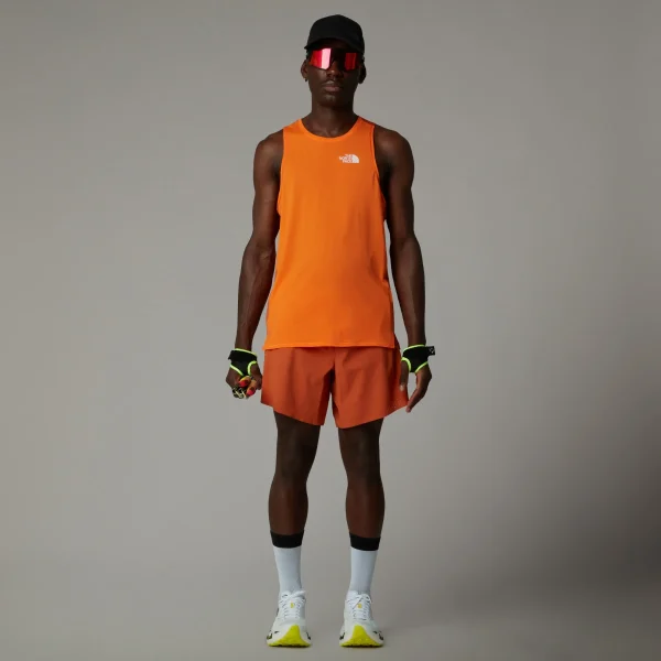 THE NORTH FACE - גופיית ריצה גברים SUMMIT HIGH TRAIL RUN – TA89B658B – digital-orange-iron-bronze – 1