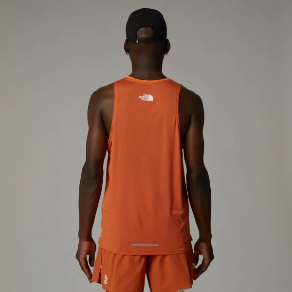 THE NORTH FACE - גופיית ריצה גברים SUMMIT HIGH TRAIL RUN – TA89B658B – digital-orange-iron-bronze – 2