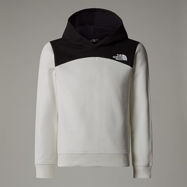 THE NORTH FACE - קפוצ'ון ילדות Back Logo Relaxed – TA89HCQLI – white-dune – 4