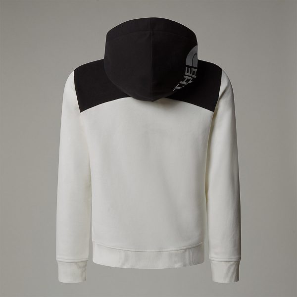 THE NORTH FACE - קפוצ'ון ילדות Back Logo Relaxed – TA89HCQLI – white-dune – 5