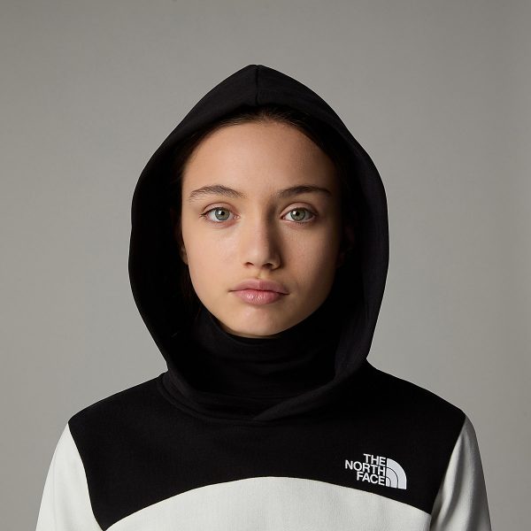 THE NORTH FACE - קפוצ'ון ילדות Back Logo Relaxed – TA89HCQLI – white-dune – 2