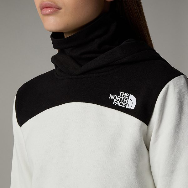 THE NORTH FACE - קפוצ'ון ילדות Back Logo Relaxed – TA89HCQLI – white-dune – 3