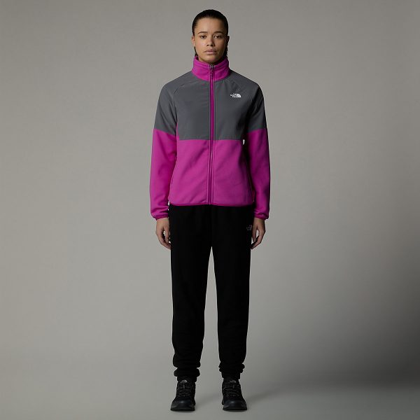 THE NORTH FACE - פליס נשים עבה עם רוכסן מלא Glacier Heavyweight – TA89JA71O – deep-mulberry-smoked-pearl – 1