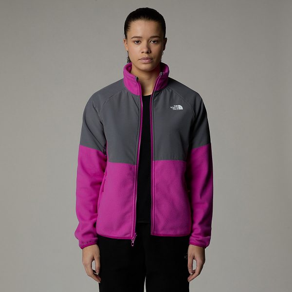 THE NORTH FACE - פליס נשים עבה עם רוכסן מלא Glacier Heavyweight – TA89JA71O – deep-mulberry-smoked-pearl – 2