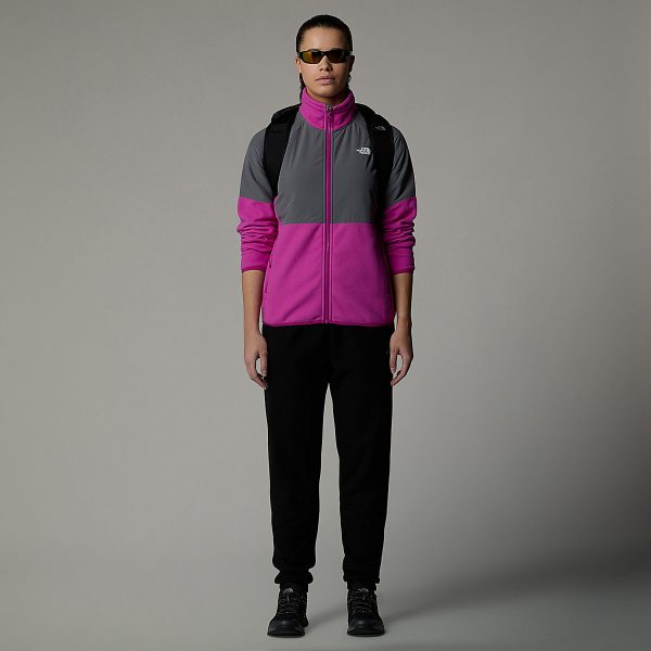 THE NORTH FACE - פליס נשים עבה עם רוכסן מלא Glacier Heavyweight – TA89JA71O – deep-mulberry-smoked-pearl – 3