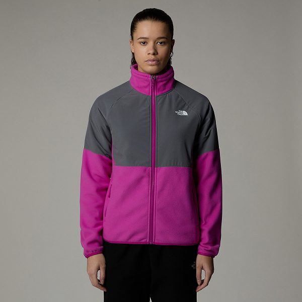 THE NORTH FACE - פליס נשים עבה עם רוכסן מלא Glacier Heavyweight – TA89JA71O – deep-mulberry-smoked-pearl – 1