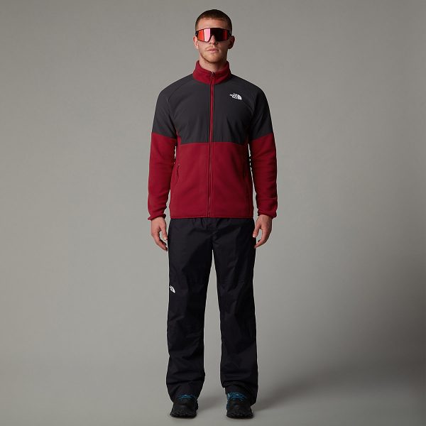 THE NORTH FACE - פליס גברים עבה עם רוכסן מלא Glacier Heavyweight – TA89JG86O – garnet-red-asphalt-grey – 1