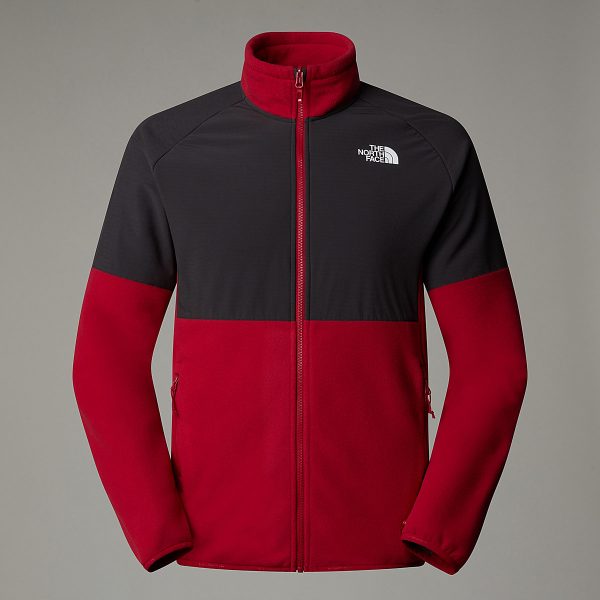 THE NORTH FACE - פליס גברים עבה עם רוכסן מלא Glacier Heavyweight – TA89JG86O – garnet-red-asphalt-grey – 6