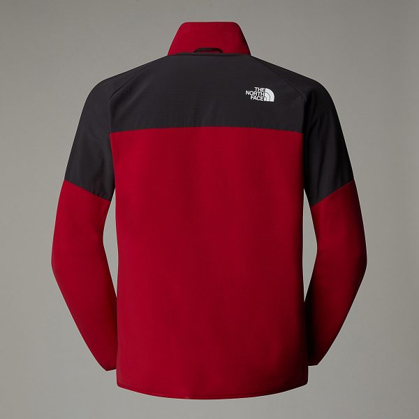 THE NORTH FACE - פליס גברים עבה עם רוכסן מלא Glacier Heavyweight – TA89JG86O – garnet-red-asphalt-grey – 7