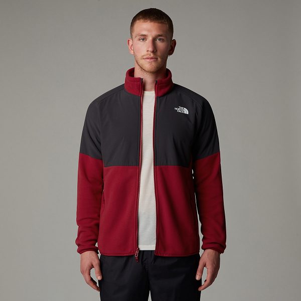 THE NORTH FACE - פליס גברים עבה עם רוכסן מלא Glacier Heavyweight – TA89JG86O – garnet-red-asphalt-grey – 2