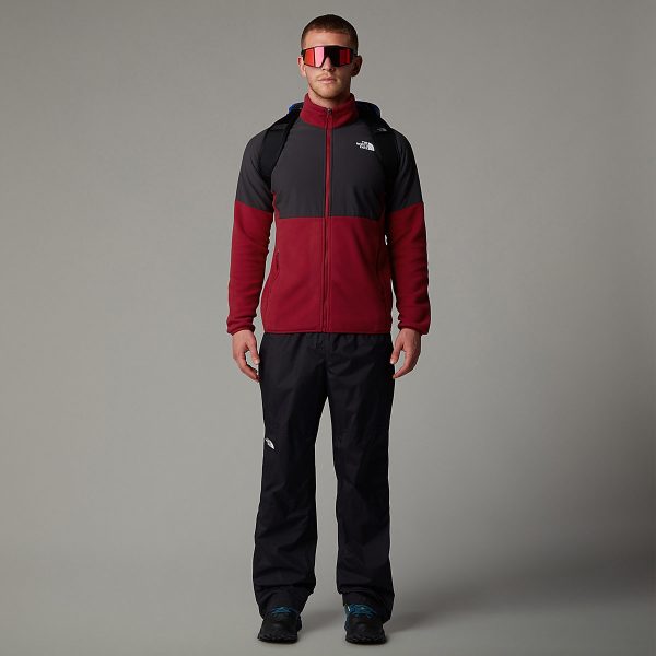 THE NORTH FACE - פליס גברים עבה עם רוכסן מלא Glacier Heavyweight – TA89JG86O – garnet-red-asphalt-grey – 3