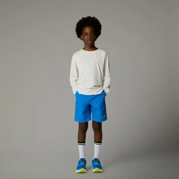 THE NORTH FACE - חולצת טי ארוכה נוער SUNRISER – TA8AN6QLI – white-dune – 1