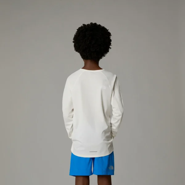 THE NORTH FACE - חולצת טי ארוכה נוער SUNRISER – TA8AN6QLI – white-dune – 2