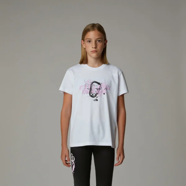 THE NORTH FACE - חולצת טי קצרה ילדות RELAXED GRAPHIC – TA8AXFFN4 – tnf-white – 1