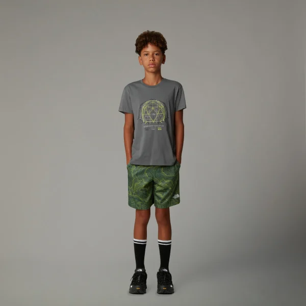 THE NORTH FACE - חולצת טי קצרה ילדים RELAXED GRAPHIC – TA8AXG0UZ – smoked-pearl – 1