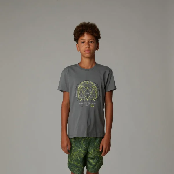THE NORTH FACE - חולצת טי קצרה ילדים RELAXED GRAPHIC – TA8AXG0UZ – smoked-pearl – 1