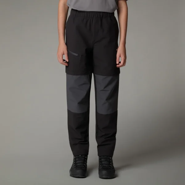 THE NORTH FACE - מכנסי טיולים מתקצרים נוער HIKE CONVERTIBLE – TA8AXQKT0 – tnf-black-asphalt-grey – 1